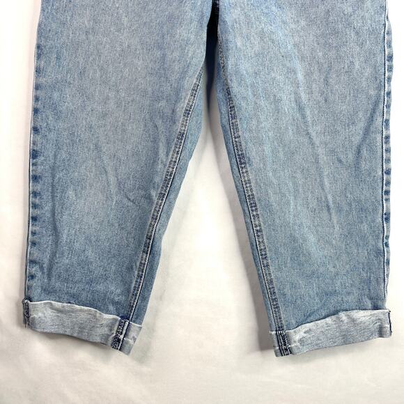 Vintage Route 66 Ultra High Waisted Relaxed Fit Crop Jeans - Picture 4 of 11